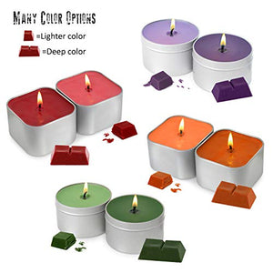 Complete DIY Candle Making Kit Supplies ? Create 4 Large Scented Soy Candles ? Full Beginners Set Including 2 LB Wax Rich Scents Dyes Wicks Melting Pitcher Tin Containers and More, Candle, resinartbysheri, resinartbysheri, [variant_title],