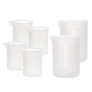 250ml & 100ml Silicone Measuring Cups, Gartful Silicone Mixing Cups for Epoxy, Resin Arts, Glue, Jewelry Casting Molds, Acrylic Paint Pouring, Cup Making, Waxing, Crafts, Nonstick Reusable, Set of 6, resin, Gartful, resinartbysheri, [variant_title],