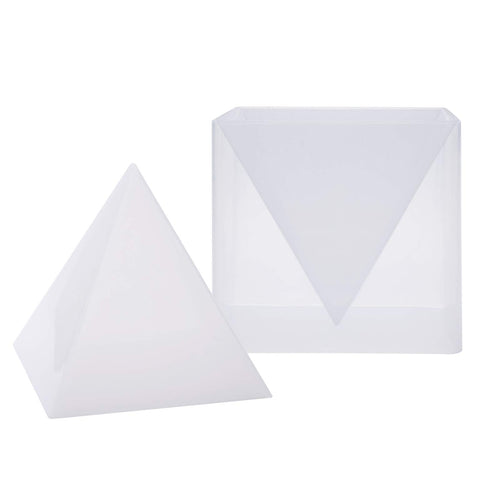 1pc Super Pyramid Silicone Mould Resin Craft Jewellery Mould + Plastic Frame, [product_type], ‎Mayitr, resinartbysheri, [variant_title],