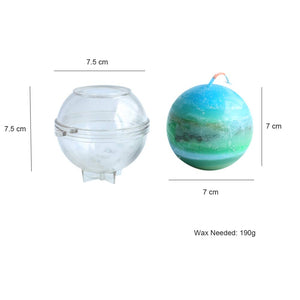 Candle Molds for Candle Making Plastic Pillar Candle Making Kit Ball Sphere Mold Large Cylinder Rib Candle Making Molds DIY Candle Making Supplies Set of 3 PCS, [product_type], resinartbysheri, resinartbysheri, [variant_title],