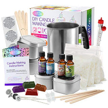 Complete DIY Candle Making Kit Supplies ? Create 4 Large Scented Soy Candles ? Full Beginners Set Including 2 LB Wax Rich Scents Dyes Wicks Melting Pitcher Tin Containers and More, Candle, resinartbysheri, resinartbysheri, [variant_title],