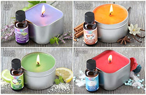Complete DIY Candle Making Kit Supplies ? Create 4 Large Scented Soy Candles ? Full Beginners Set Including 2 LB Wax Rich Scents Dyes Wicks Melting Pitcher Tin Containers and More, Candle, resinartbysheri, resinartbysheri, [variant_title],