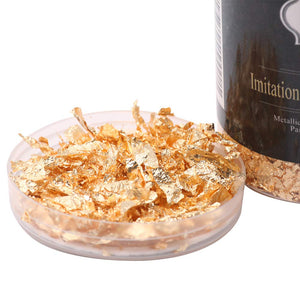 Metallic Foil Schabin Gilding Imitation Gold Leaf Flakes 10 gram