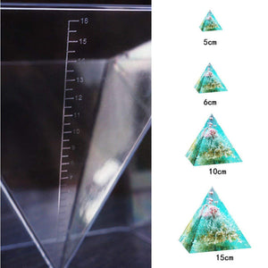1pc Super Pyramid Silicone Mould Resin Craft Jewellery Mould + Plastic Frame, [product_type], ‎Mayitr, resinartbysheri, [variant_title],