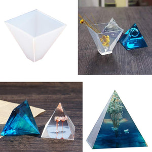 EuTengHao 18Pcs DIY Silicone Resin Casting Molds Tools Set Includes 6 Resin Casting Molds Large Clear Silicone Molds 2 Measurement Cup 10 Wood Sticks for DIY Home Decoration, resin, EuTengHao, resinartbysheri, [variant_title],