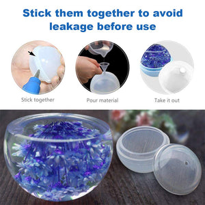EuTengHao 18Pcs DIY Silicone Resin Casting Molds Tools Set Includes 6 Resin Casting Molds Large Clear Silicone Molds 2 Measurement Cup 10 Wood Sticks for DIY Home Decoration, resin, EuTengHao, resinartbysheri, [variant_title],