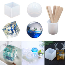 EuTengHao 18Pcs DIY Silicone Resin Casting Molds Tools Set Includes 6 Resin Casting Molds Large Clear Silicone Molds 2 Measurement Cup 10 Wood Sticks for DIY Home Decoration, resin, EuTengHao, resinartbysheri, [variant_title],