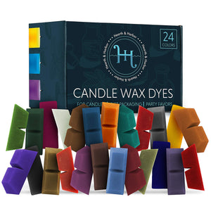 Hearth & Harbor 24 Blocks Concentrated Color Dye for Soy Wax-Nontoxic Candle Making Supplies, Colourful Piece, Candle, resinartbysheri, resinartbysheri, [variant_title],