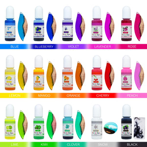 Epoxy Resin Pigment - 15 Color Liquid Epoxy Resin Dye - Highly Concentrated Epoxy Resin Colorant for Resin Coloring Art, DIY Jewelry Making Supplies - AB Resin Coloring for Paint, Crafts - 10ml Each, resin, resinartbysheri, resinartbysheri, [variant_title],
