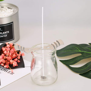 Candle Making Kit 100 Pieces Pre Waxed Candle Wicks with Dots Wick Stickers and Wick Holder Sustainer, [product_type], resinartbysheri, resinartbysheri, [variant_title],