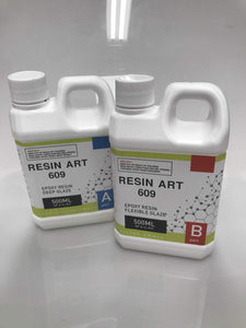 Epoxy Resin Art Kit 1:1 Tough, Flexible, Water Clear, Glass Like epoxy Coating, 1 L, resin, Solid Solutions, resinartbysheri, [variant_title],