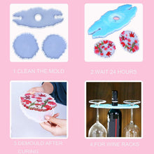 Resin Silicone Molds,DIY Wine Glasses Holder Resin Mold and 2 Resin Wine Coaster Molds,Used to Make Artificial Agate Sheet, Wine Rack, Coaster, Home Decoration Epoxy Resin Mold., [product_type], B DyBoHF, resinartbysheri, [variant_title],