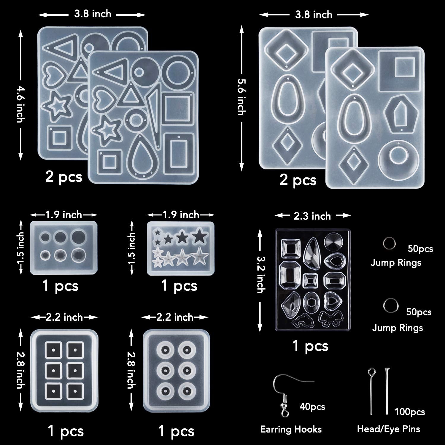 Resin Earring Molds) - Suhome Resin Jewellery Moulds Epoxy Resin