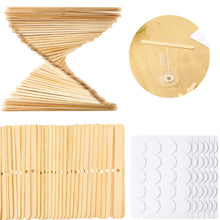 300 Pieces Candle Making Kit Include 100 Wooden Candle Wick Holders and 200 Double-Sided Heat-Resistant Candle Wick Stickers, Candle Wick Centering Device Candle Wick Bars Set for Candle DIY Supplies, Candle, BBTO, resinartbysheri, [variant_title],