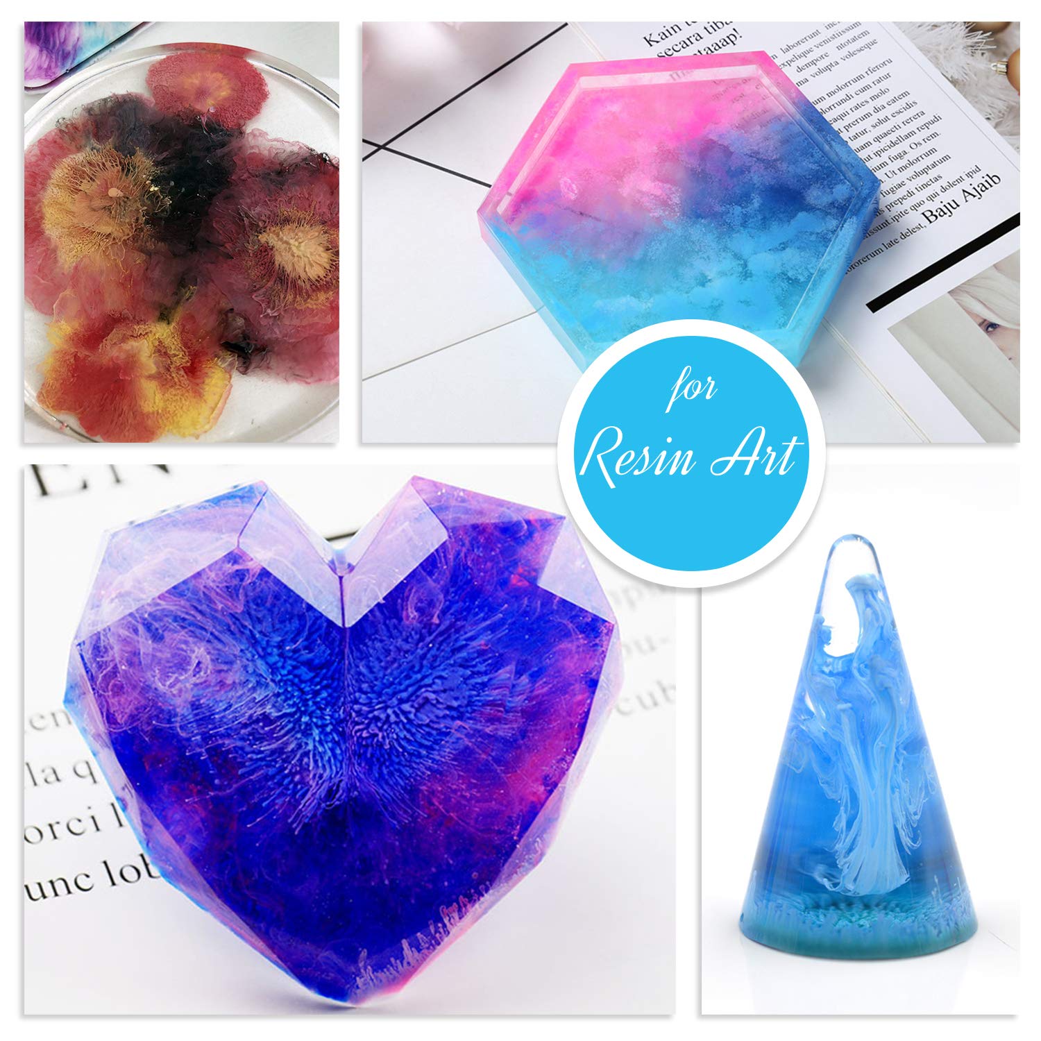 Alcohol Ink Set - 24 Vibrant Colors Alcohol-based Ink for Resin Petri –  resinartbysheri