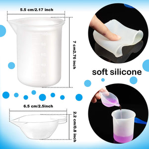 49 Pieces Resin Tools Set, Include A3 Large Silicone Sheet, 100 ml Measuring Cups, Silicone Mixing Cups, Wooden Sticks Mixing Spoons for Epoxy Resin Crafts Painting Supplies, resin, resinartbysheri, resinartbysheri, [variant_title],