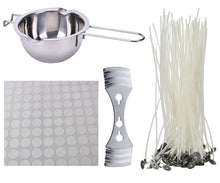 Buytra Candle Making Kit Includes Double Boiler Pot 100 Pack Prewaxed Candle Wicks 100 Pack Wick Stickers Dots with Wick Centering Device, [product_type], Buytra, resinartbysheri, [variant_title],