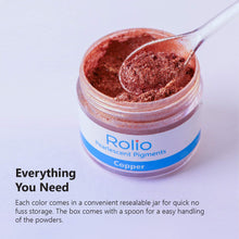 Rolio Mica Powder - 24 Colors x 10g/0.35oz - Epoxy Resin Color Pigment Powder for Slime, Clear Nail Polish, Makeup, Epoxy Resin, Candle Making, Bath Bombs, Soap Colorant, Cosmetic Grade, resin, Rolio Mica Powder, resinartbysheri, [variant_title],