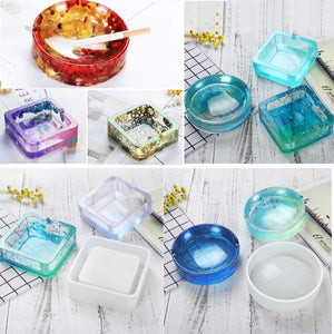Resin Silicone Mold, Vindar Resin Art Molds Include Round, Square, Cylinder, Pendant, Silicone Molds for Concrete, DIY Coaster/Flower Pot/Ashtray/Pen/Pendant/Candle Soap Holder Hollow Resin Mold, resin, resinartbysheri, resinartbysheri, [variant_title],