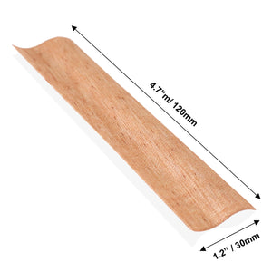 Mullins Perform DIY 15 Pack Set of 120 by 30 mm / 4.7 by 1.2 inch S Flame Wooden Core Wax Wicks complete with Metal Base Anchor Holders for Handmade Candle Making, [product_type], ValesaVales, resinartbysheri, [variant_title],