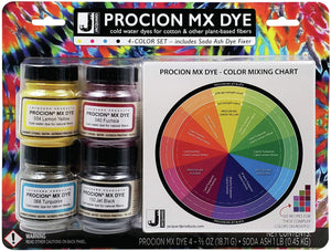 Jacquard Procion 4 Color Set With Soda Ash Fabric Dye, Tye dye, resinartbysheri, resinartbysheri, [variant_title],