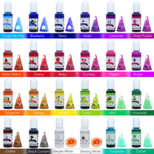Alcohol Ink Set - 24 Vibrant Colors Alcohol-based Ink for Resin Petri Dish Making, Epoxy Resin Painting - Concentrated Alcohol Paint Color Dye for Resin Art, Tumbler Making, Painting - 24 x 10ml/.35oz, resin, DecorRom, resinartbysheri, [variant_title],