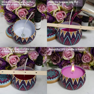 Candle Making Supplies DIY Candle Making Kit, Beeswax Arts and Crafts for Adults Gift Set with Fragrance Oil, Candle Wicks, Melting Pot, Tins, Dyes, Wooden Sticks, Thermometer, Centering Devices, [product_type], resinartbysheri, resinartbysheri, [variant_title],
