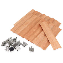 Mullins Perform DIY 15 Pack Set of 120 by 30 mm / 4.7 by 1.2 inch S Flame Wooden Core Wax Wicks complete with Metal Base Anchor Holders for Handmade Candle Making, [product_type], ValesaVales, resinartbysheri, [variant_title],