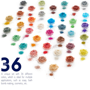 Mica Powder – Soap Making Pigment Powder – Powdered Pigments Set – Soap Colorant – 36 Epoxy Resin Pigment Colors – Makeup Loose Pigment Powder - Resin Pigment Powder Set, resin, Soap Shop, resinartbysheri, [variant_title],
