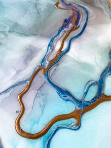 “Ocean foam" Original Resin Artwork, art work, resinartbysheri, resinartbysheri, [variant_title],